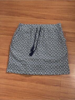 Emily Daniels Geometric Print Skort w/ Pockets Size Small
